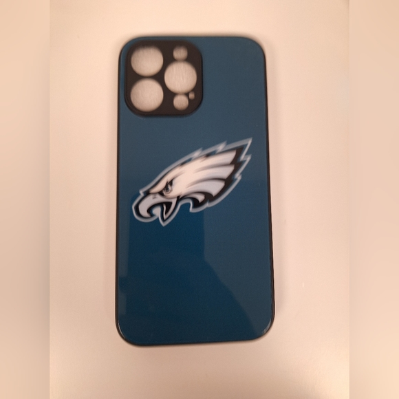 Philadelphia Eagles tempered glass phone case-IPhone 14Pro Max- New in package - Picture 2 of 2